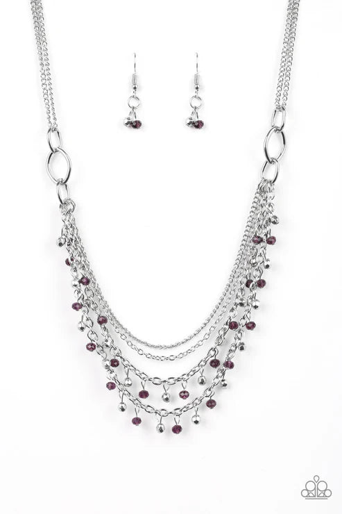 Paparazzi ♥ Financially Fabulous - Purple ♥ Necklace