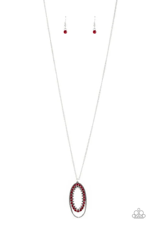 Paparazzi ♥ Money Mood - Red ♥ Necklace
