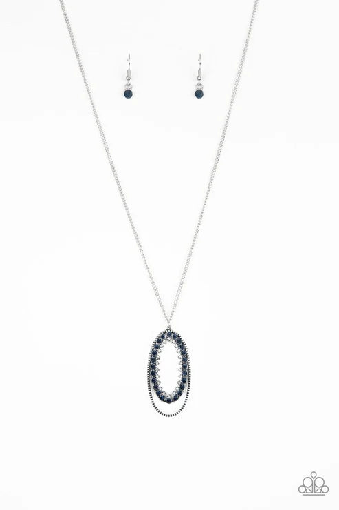 Paparazzi ♥ Money Mood - Blue ♥ Necklace