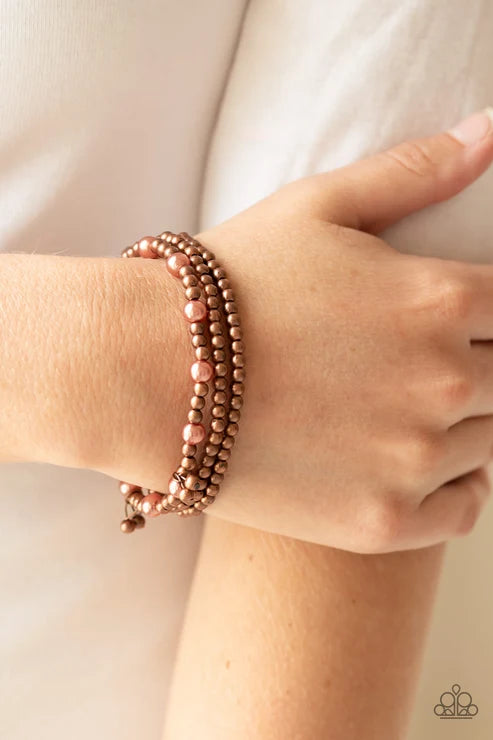 Paparazzi ♥ GRANDIOSE Slam - Copper ♥ Bracelet