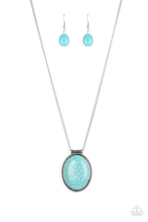 Paparazzi ♥ Southwest Showdown - Blue ♥ Necklace