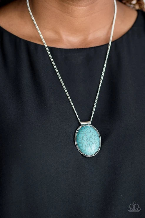 Paparazzi ♥ Southwest Showdown - Blue ♥ Necklace