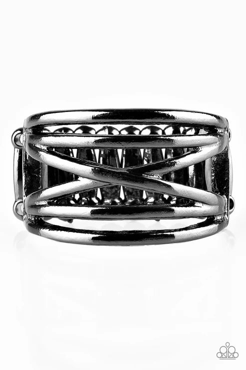 Paparazzi ♥ Way Wayward - Black ♥ Ring