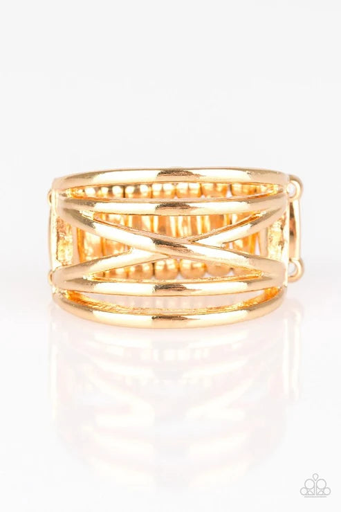 Paparazzi ♥ Way Wayward - Gold ♥ Ring