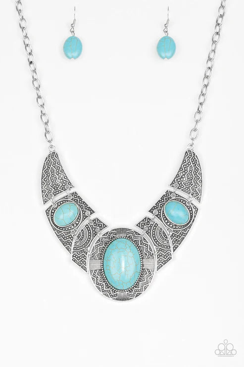Paparazzi ♥ Leave Your LANDMARK - Blue ♥ Necklace