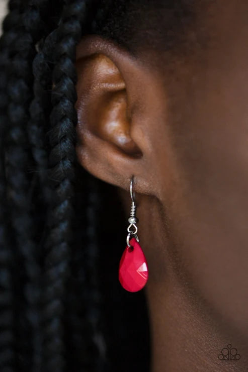 Paparazzi ♥ Hurricane Season - Red ♥ Necklace