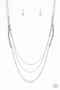 Paparazzi ♥ Shimmer Showdown - Silver ♥ Necklace