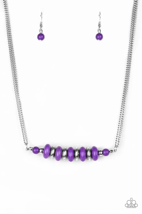 Paparazzi ♥ On Mountain Time - Purple ♥ Necklace