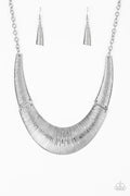 Paparazzi ♥ Feast or Famine - Silver ♥ Necklace