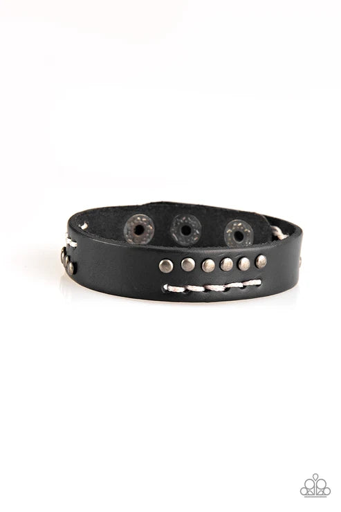 Paparazzi ♥ Always An Adventure - Black ♥ Bracelet