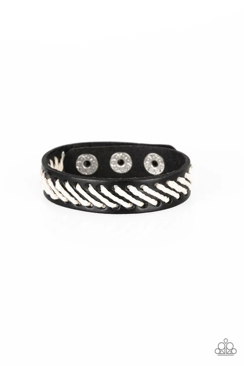 Paparazzi ♥ Watch Your BACKPACKER - Black ♥ Bracelet