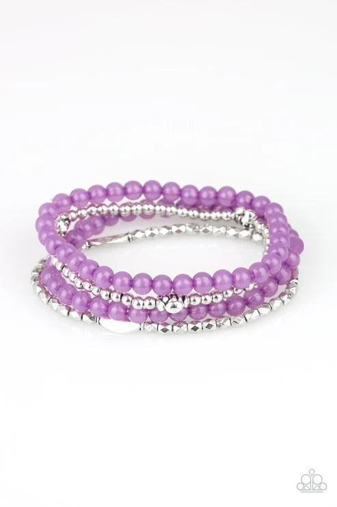 Paparazzi ♥ Blooming Buttercups - Purple ♥ Bracelet