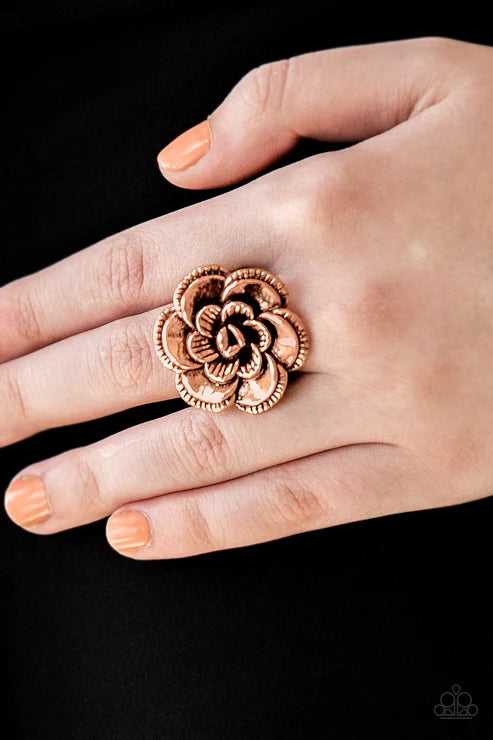 Paparazzi ♥ FLOWERBED and Breakfast - Copper ♥ Ring