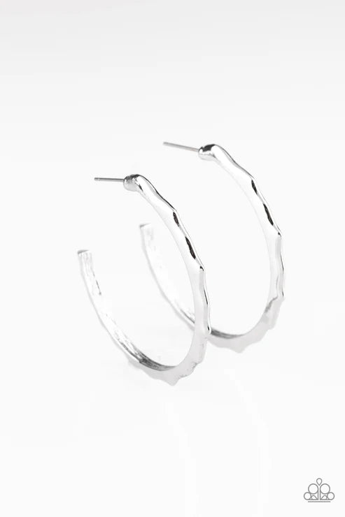 Paparazzi ♥ Danger Zone - Silver ♥ Earrings