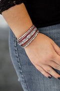 Paparazzi ♥ Rebel In Rhinestones - Red ♥ Bracelet