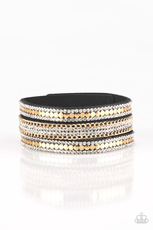Paparazzi ♥ Fashion Fanatic - Gold ♥ Bracelet