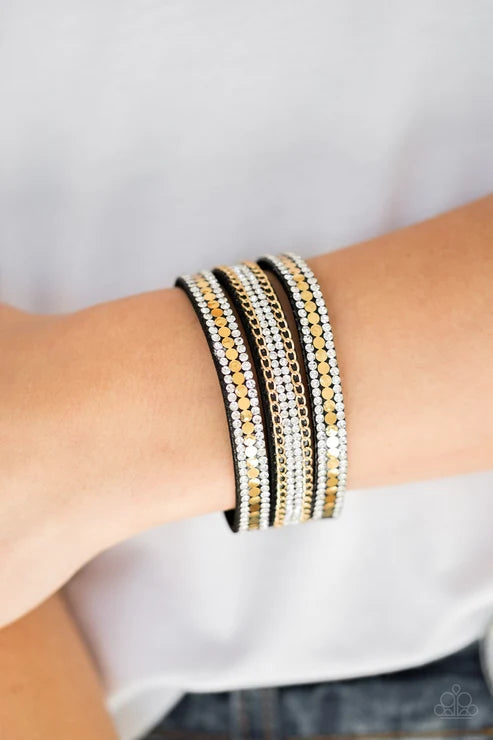 Paparazzi ♥ Fashion Fanatic - Gold ♥ Bracelet