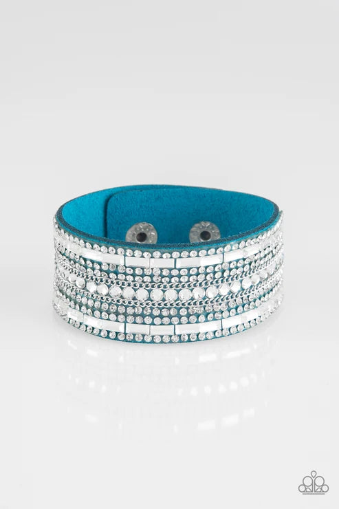 Paparazzi ♥ Rebel Radiance - Blue ♥ Bracelet