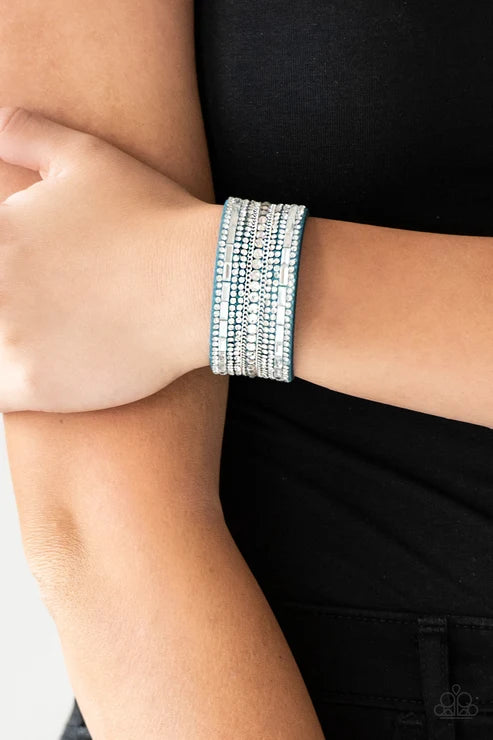 Paparazzi ♥ Rebel Radiance - Blue ♥ Bracelet