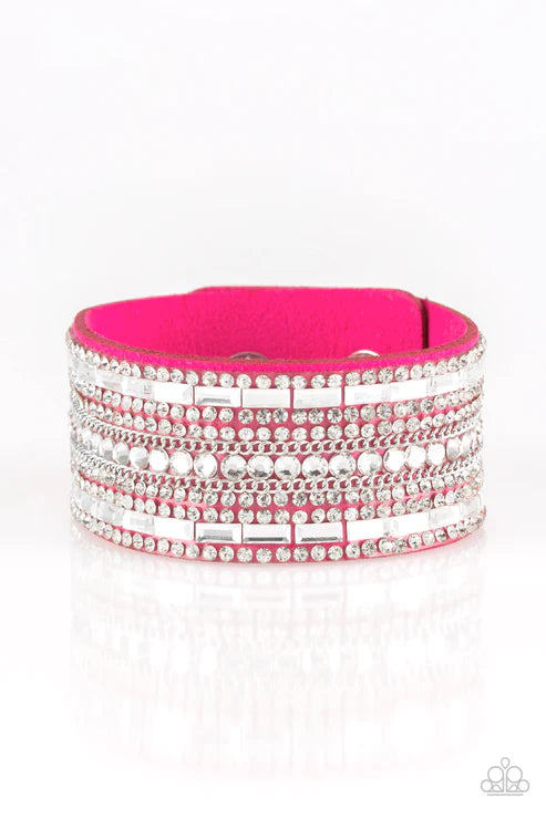 Paparazzi ♥ Rebel Radiance - Pink ♥ Bracelet