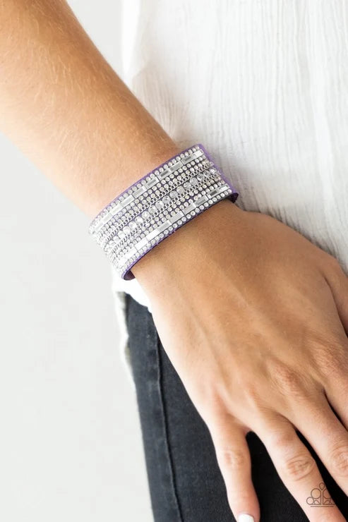 Paparazzi ♥ Rebel Radiance - Purple ♥ Bracelet