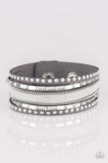 Paparazzi ♥ Seize The Sass - Silver ♥ Bracelet