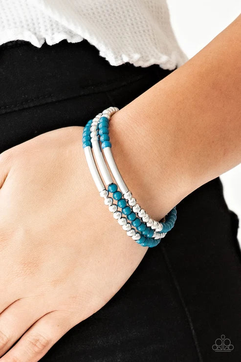 Paparazzi ♥ Tourist Trap - Blue ♥ Bracelet