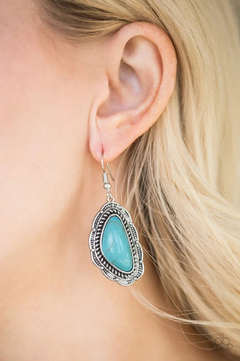Paparazzi ♥ Santa Fe Soul - Blue ♥ Earrings