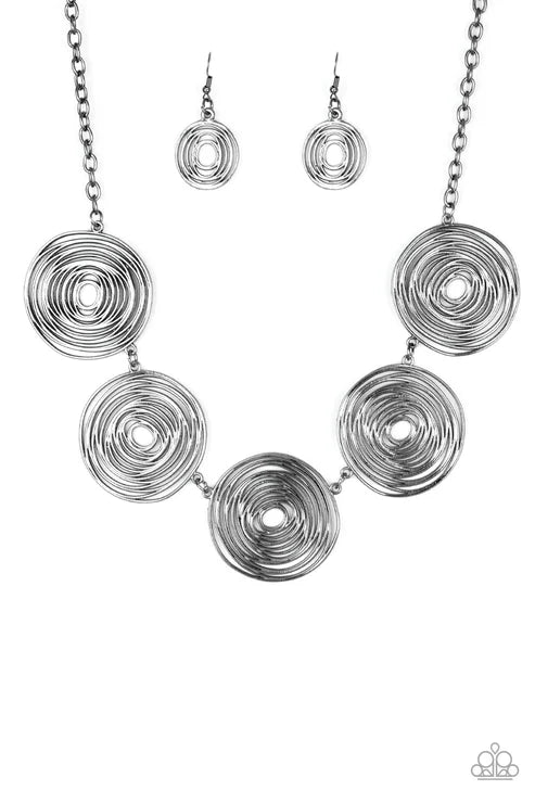 Paparazzi ♥ SOL-Mates - Black ♥ Necklace