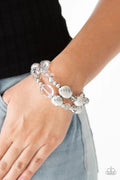 Paparazzi ♥ Downtown Dazzle - Silver ♥ Bracelet
