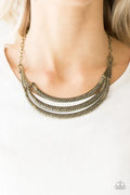 Paparazzi ♥ Primal Princess - Brass ♥ Necklace