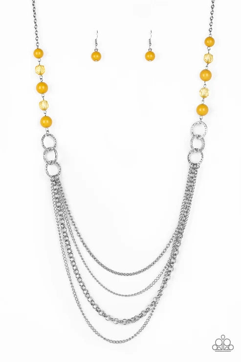 Paparazzi ♥ Vividly Vivid - Yellow ♥ Necklace