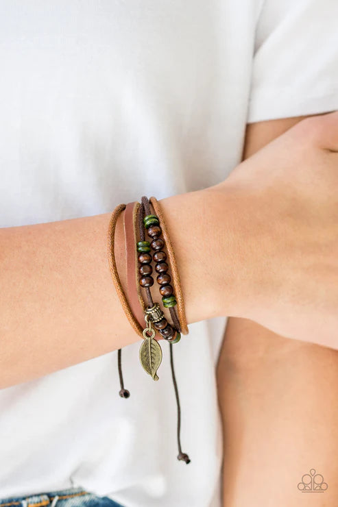 Paparazzi ♥ Need More Nature - Brown ♥ Bracelet