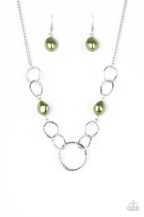 Paparazzi ♥ Lead Role - Green ♥ Necklace