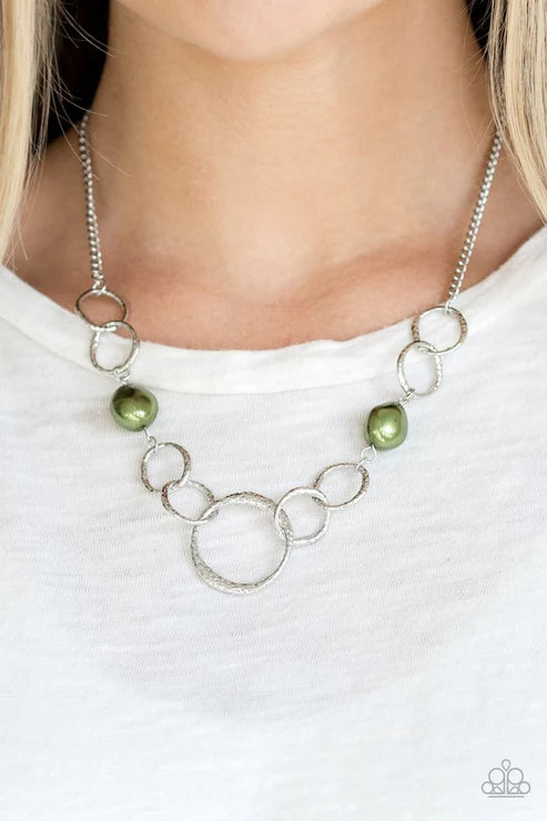 Paparazzi ♥ Lead Role - Green ♥ Necklace