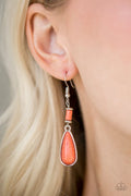 Paparazzi ♥ Courageously Canyon - Orange ♥ Earrings