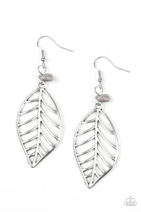 Paparazzi ♥ BOUGH Out - Silver ♥ Earrings
