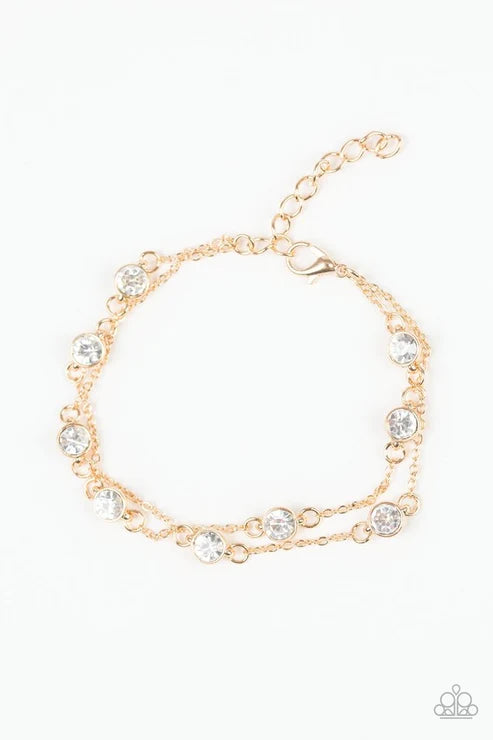 Paparazzi ♥ Spotlight Starlight - Gold ♥ Bracelet