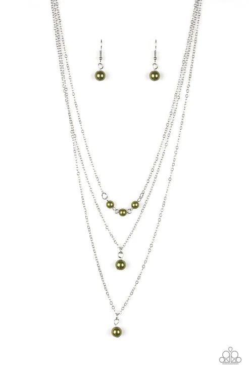 Paparazzi ♥ High Heels and Hustle - Green ♥ Necklace
