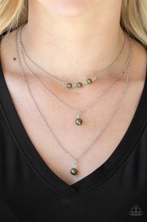 Paparazzi ♥ High Heels and Hustle - Green ♥ Necklace