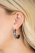Paparazzi ♥ 5th Avenue Fashionista - Black ♥ Earrings