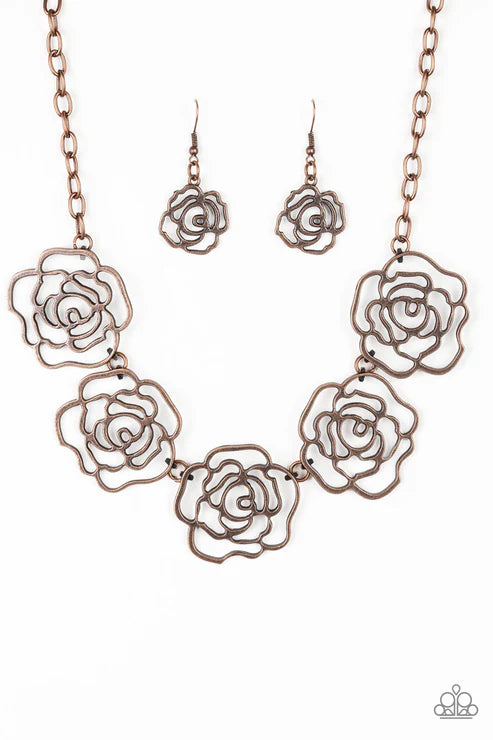 Paparazzi ♥ Budding Beauty - Copper ♥ Necklace