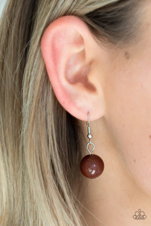 Paparazzi ♥ Top Pop - Brown ♥ Necklace