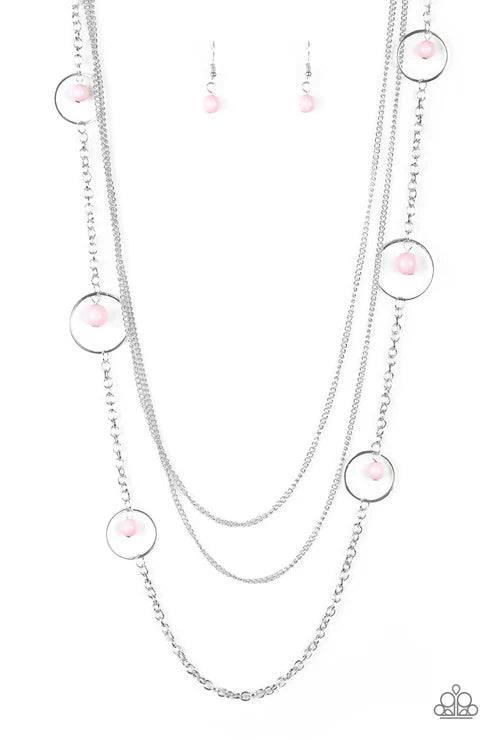 Paparazzi ♥ Collectively Carefree - Pink ♥ Necklace