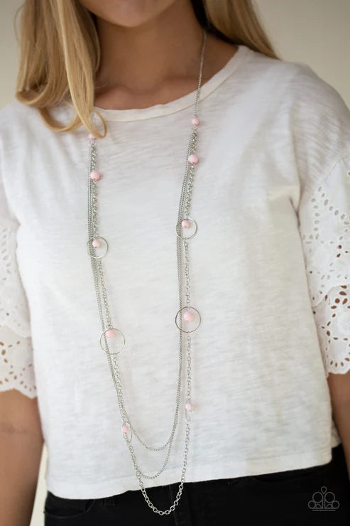Paparazzi ♥ Collectively Carefree - Pink ♥ Necklace