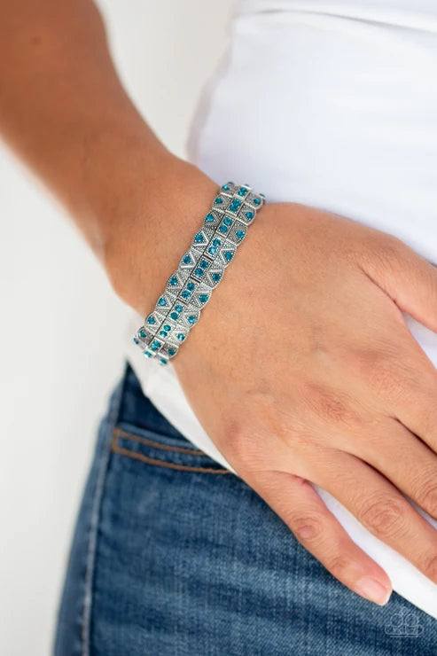 Paparazzi ♥ Modern Magnificence - Blue ♥ Bracelet
