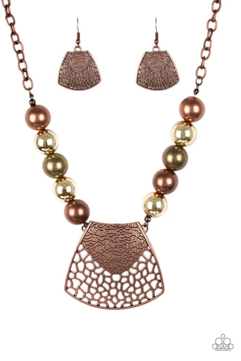 Paparazzi ♥ Large and In Charge - Multi ♥ Necklace