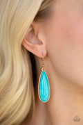 Paparazzi ♥ Santa Fe Skies - Gold ♥ Earrings