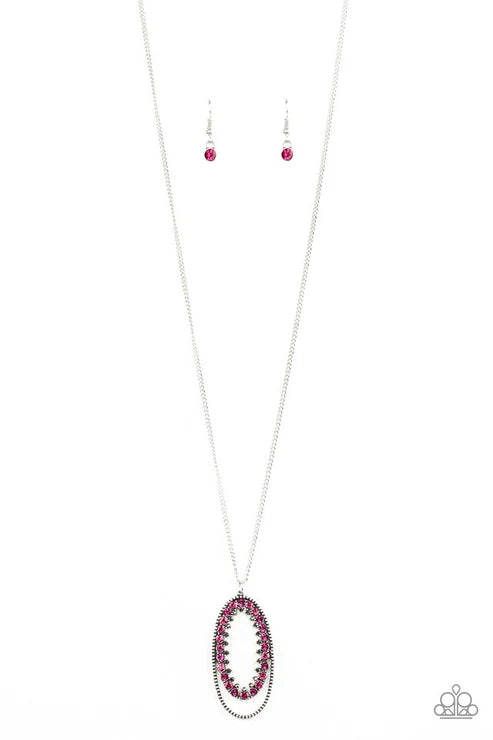 Paparazzi ♥ Money Mood - Pink ♥ Necklace