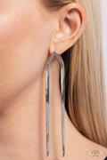 Paparazzi ♥ Wall Street Welcome Party - White ♥ Earrings